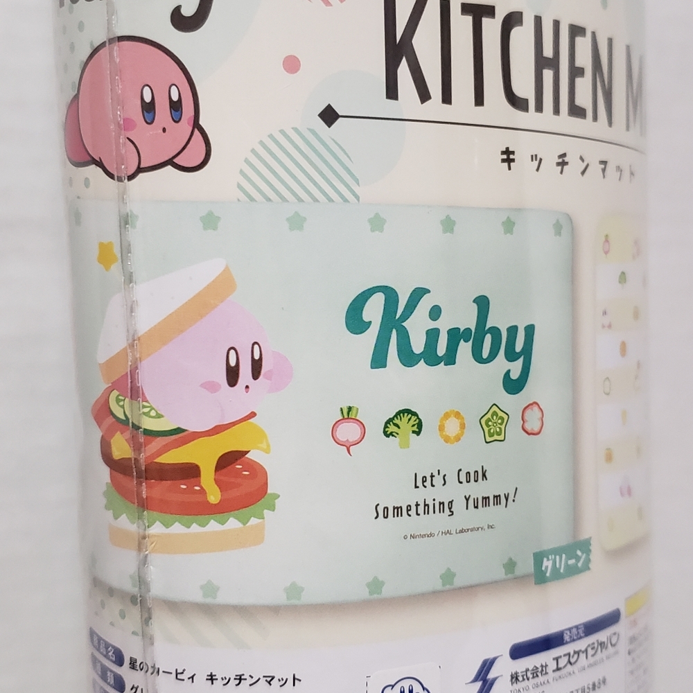 Kirby Let's Cook Something Yummy Kirby Sandwich Kitchen Mat